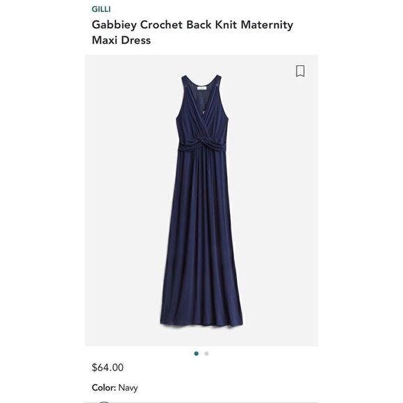 Stitch fix brand Gilli navy maxi dress maternity XL - Picture 1 of 4